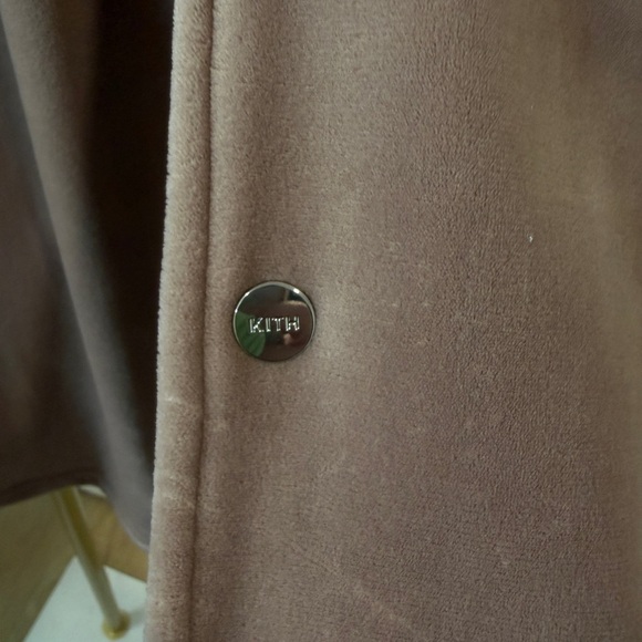 KITH velour coaches jacket in dusty mauve - Picture 5 of 8